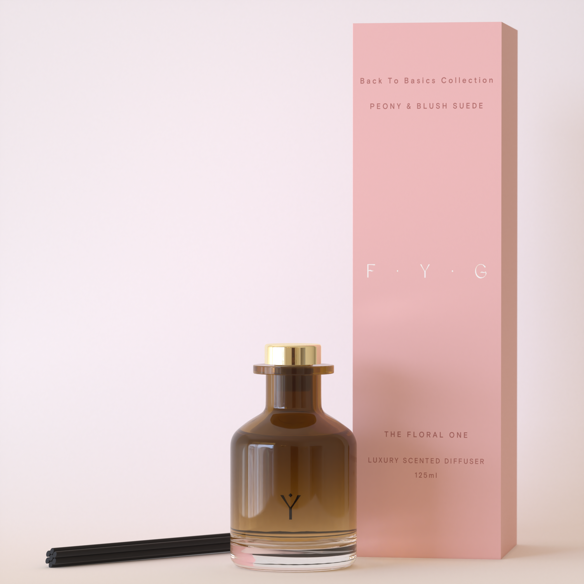 Peony Blush Suede Diffuser - Main Image