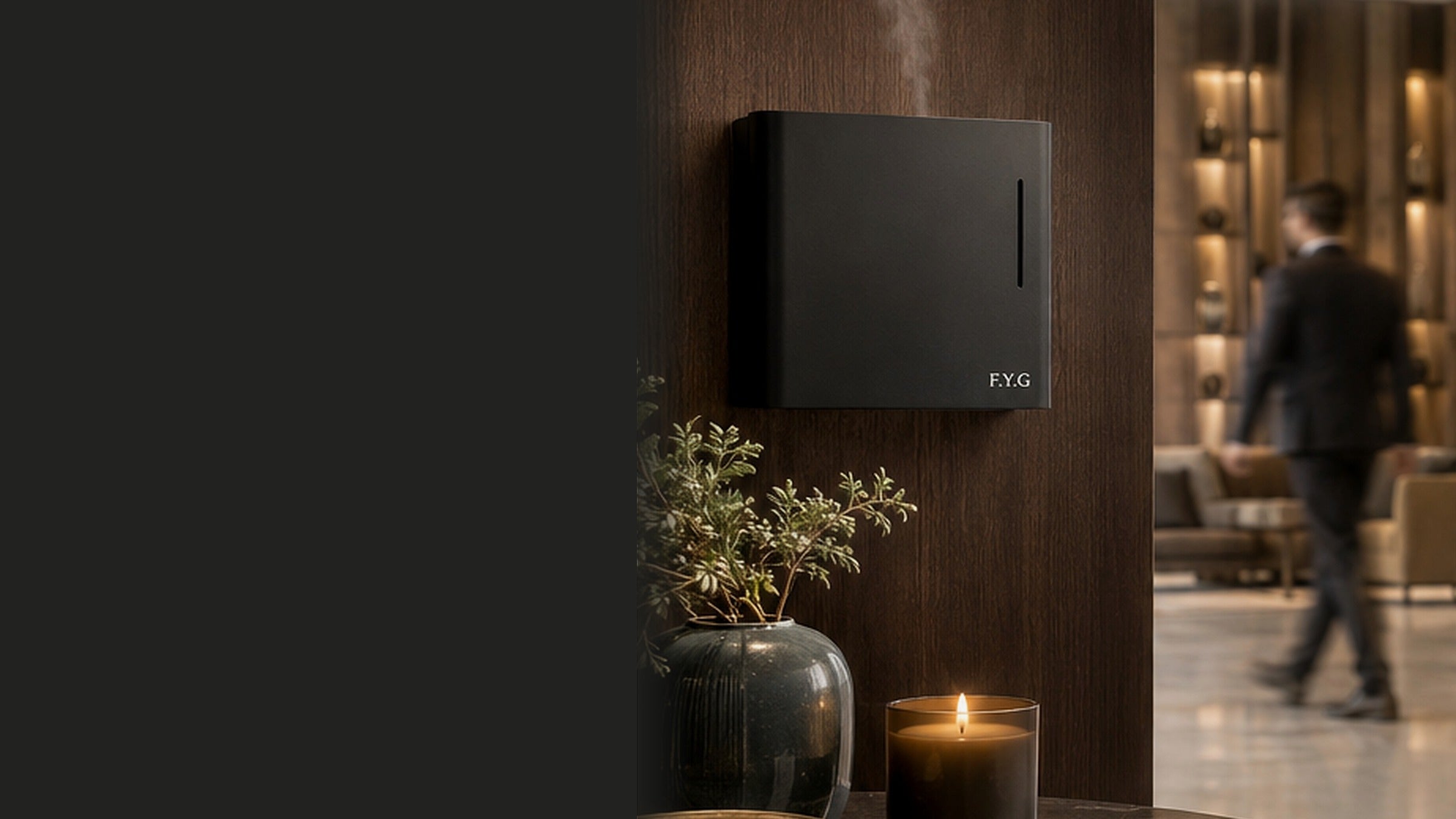 FYG commercial fragrance diffuser installed in a luxury venue