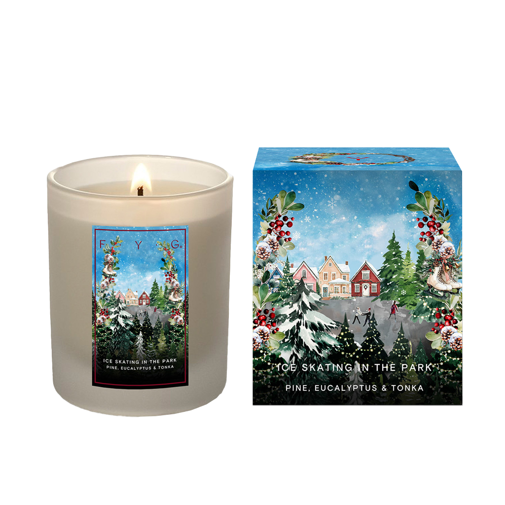 Ice Skating the Park Candle