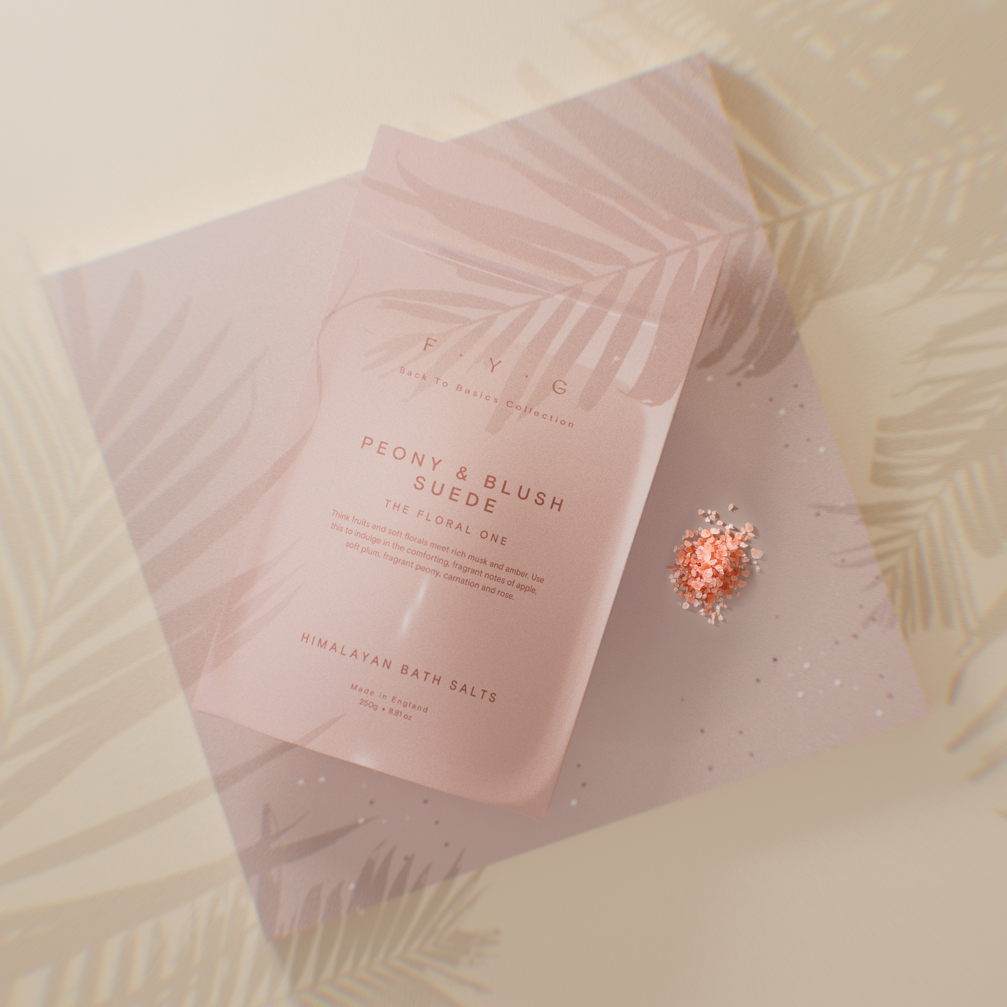 Peony & Blush Suede Himalayan Bath Salts (250g)