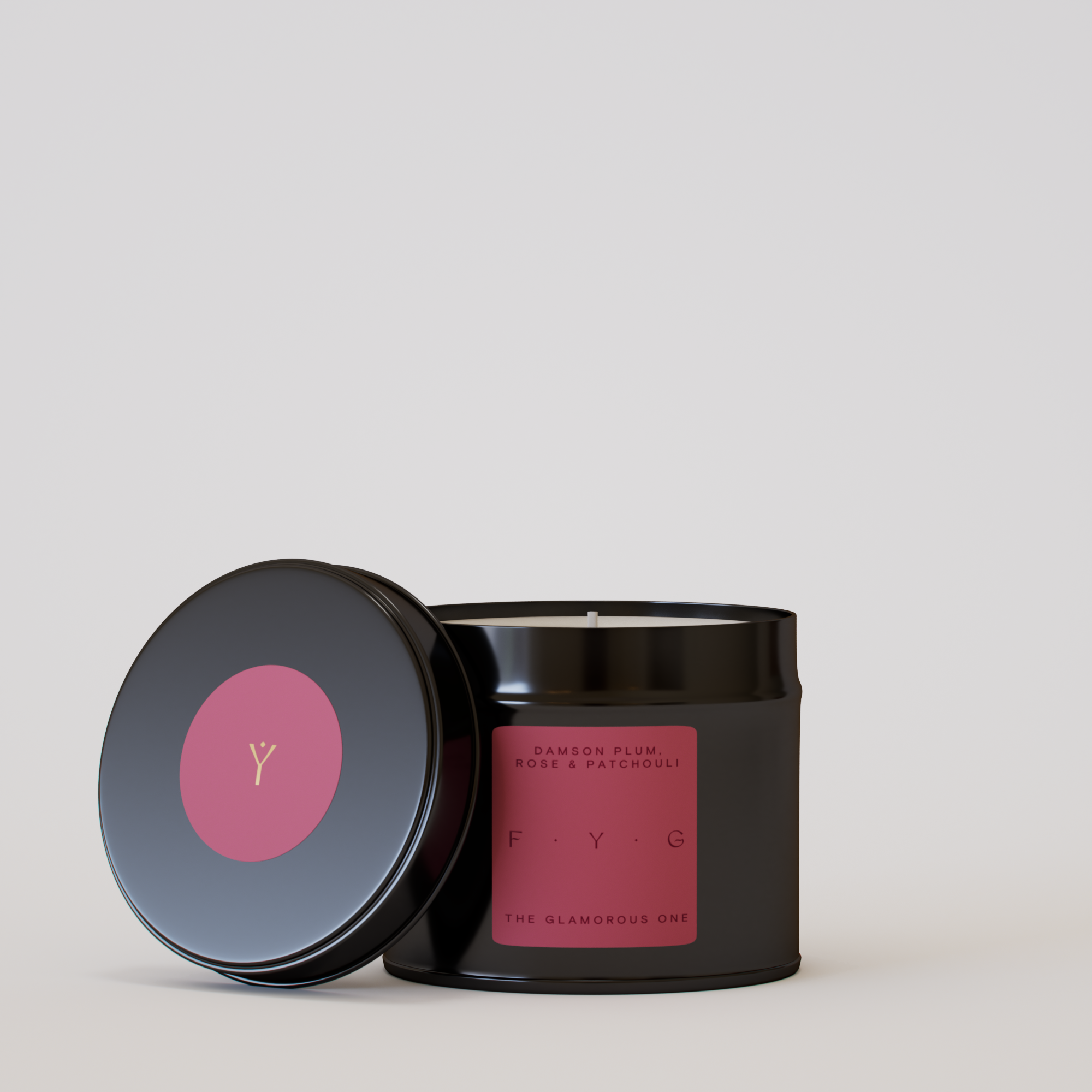 Damson Plum, Rose & Patchouli Tin Candle