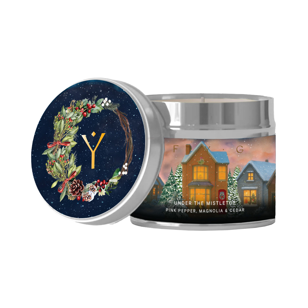 Under The Mistletoe Tin Candle